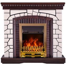 Semineu Natali cu focar Galileo Gold (Mahogany/White) Thumb