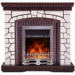 Semineu Natali cu focar Galileo Silver (Mahogany/White) Thumb