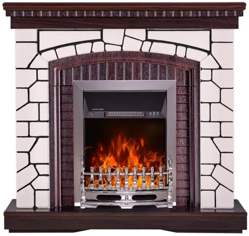 Semineu Natali cu focar Galileo Silver (Mahogany/White)