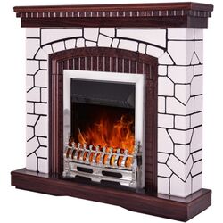 Semineu Natali cu focar Galileo Silver (Mahogany/White)