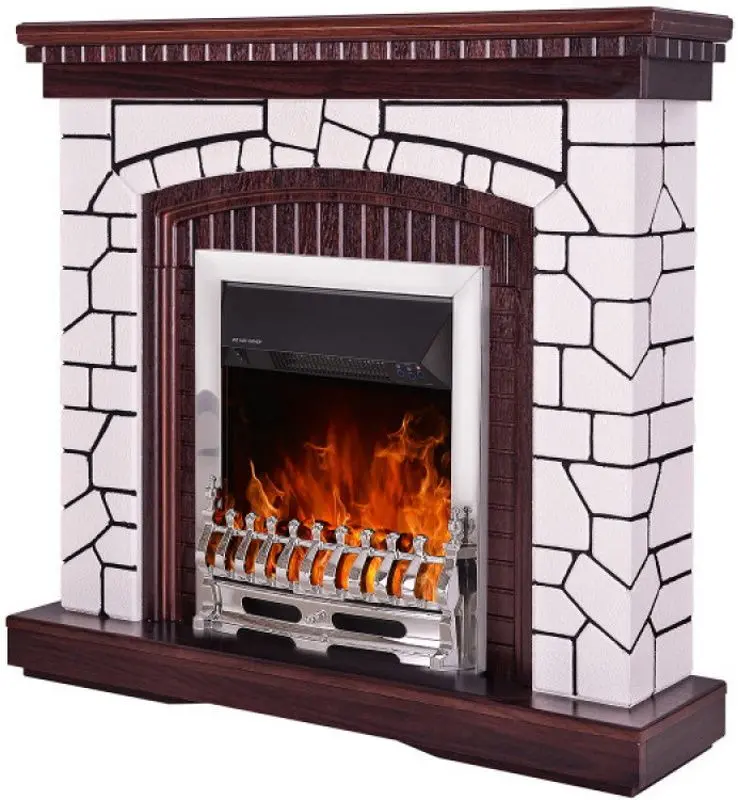 Semineu Natali cu focar Galileo Silver (Mahogany/White)