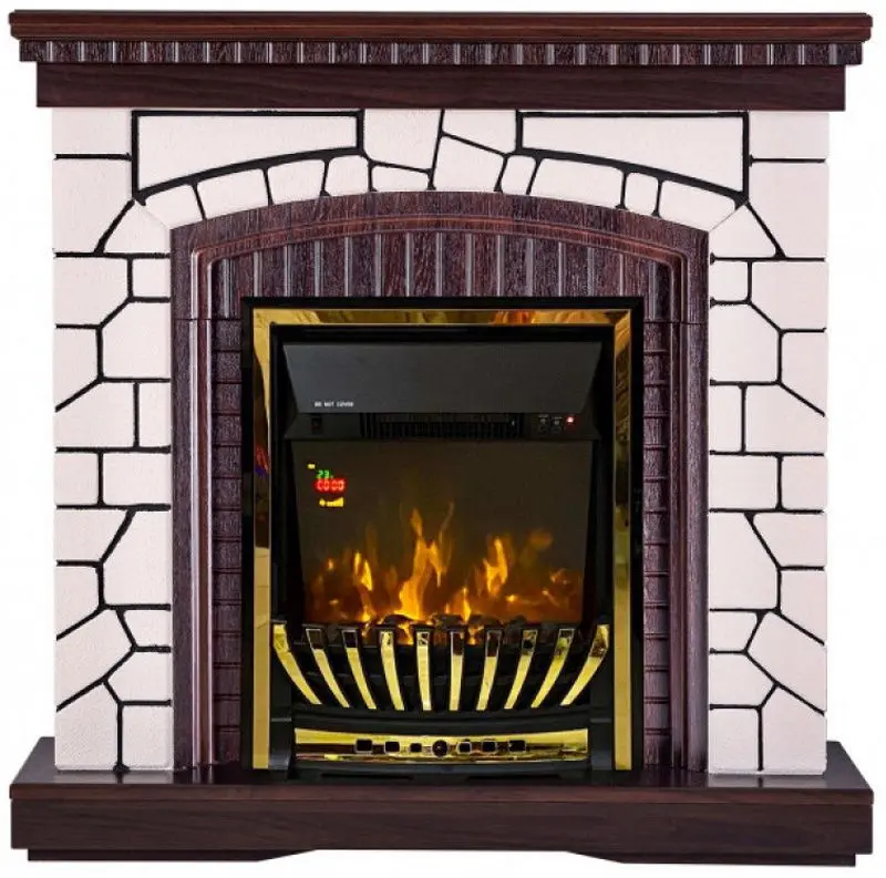 Semineu Natali cu focar Meridian (Mahogany/White)