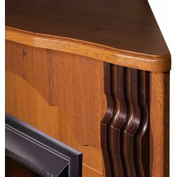 Semineu de colt Clasic cu focar Corsica (Nut) Thumb