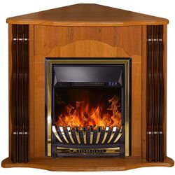 Semineu de colt Clasic cu focar Meridian (Nut) Thumb