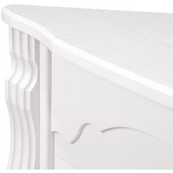 Semineu de colt Clasic cu focar Meridian (White) Thumb