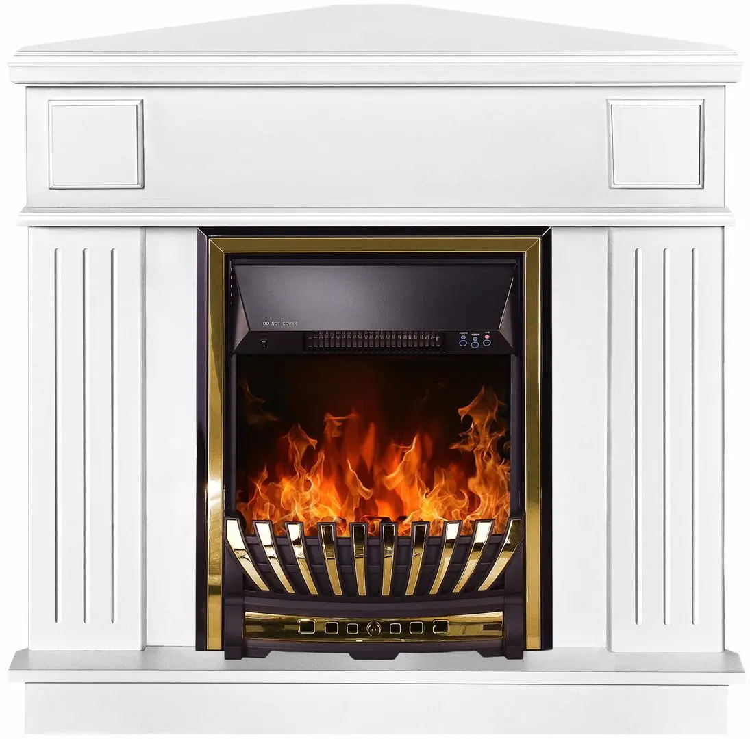 Semineu de colt Marina cu focar Meridian (White)