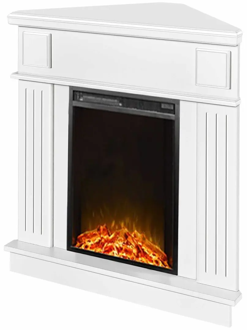 Semineu de colt Marina cu focar Miriam (White)