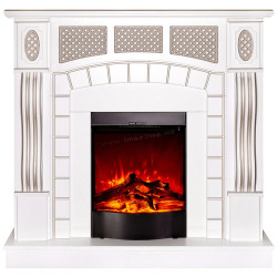 Каминокомплект Art Flame Amsterdam & Corsica (White)