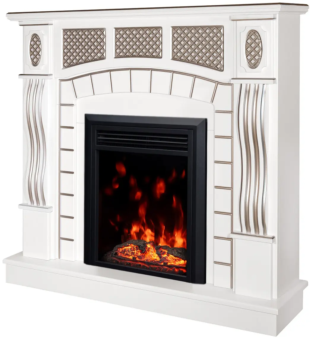 Semineu Art Flame Amsterdam & Cris (White) - 2