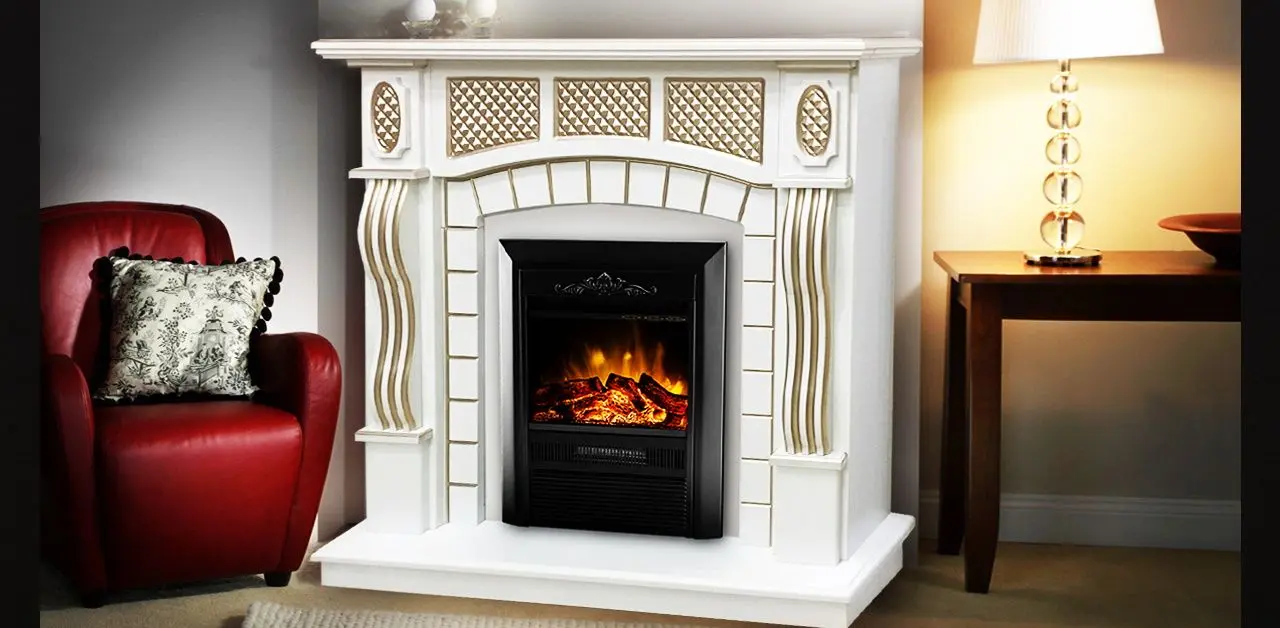 Semineu Art Flame Amsterdam & Cristina (White)