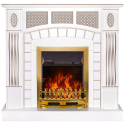 Semineu Art Flame Amsterdam & Galileo Gold (White)