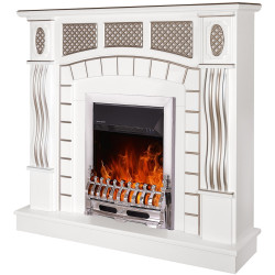Semineu Art Flame Amsterdam & Galileo Silver (White) Thumb