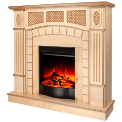 Semineu Art Flame Amsterdam wood & Corsica (Beige) Thumb
