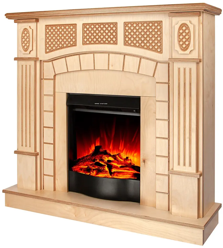 Semineu Art Flame Amsterdam wood & Corsica (Beige) - 2