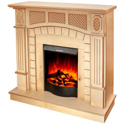Semineu Art Flame Amsterdam wood & Corsica (Beige) Thumb