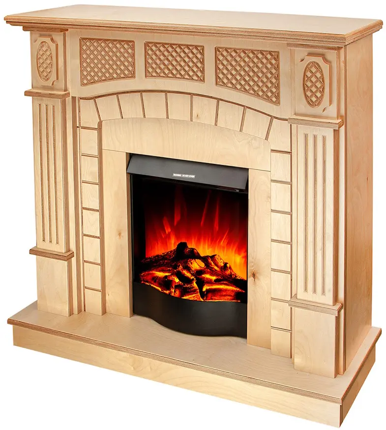 Semineu Art Flame Amsterdam wood & Corsica (Beige) - 3