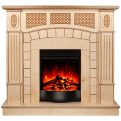 Каминокомплект Art Flame Amsterdam wood & Corsica (Beige)