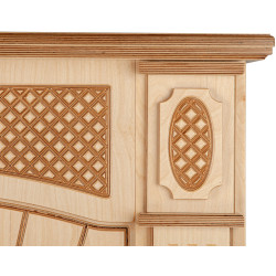 Semineu Art Flame Amsterdam wood & Corsica (Beige) Thumb