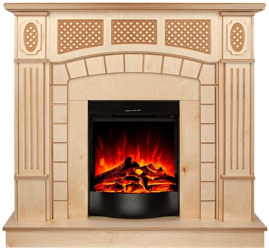 Semineu Art Flame Amsterdam wood & Corsica (Beige)