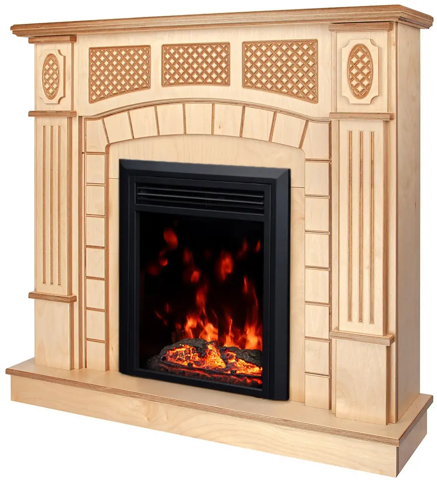 Каминокомплект Art Flame Amsterdam wood & Cris (Beige) - 2