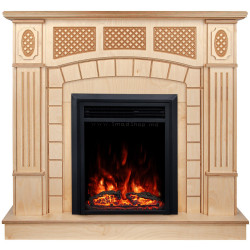 Каминокомплект Art Flame Amsterdam wood & Cris (Beige)