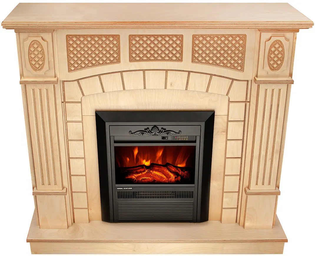 Semineu Art Flame Amsterdam wood & Cristina (Beige) - 2