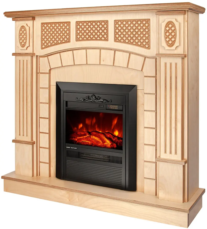 Semineu Art Flame Amsterdam wood & Cristina (Beige) - 3