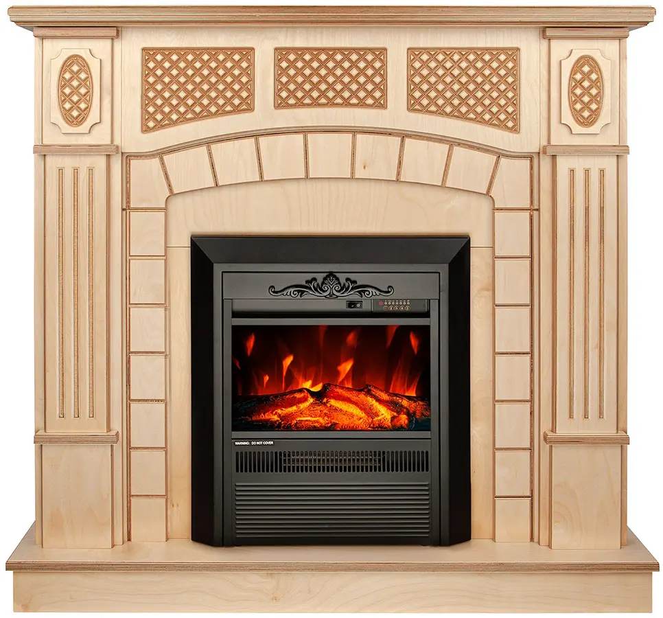 Semineu Art Flame Amsterdam wood & Cristina (Beige)