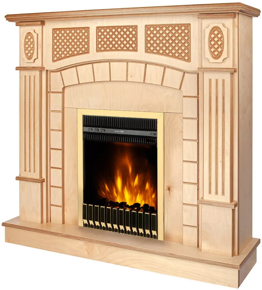 Semineu Art Flame Amsterdam wood & Gala Gold (Beige) - 2