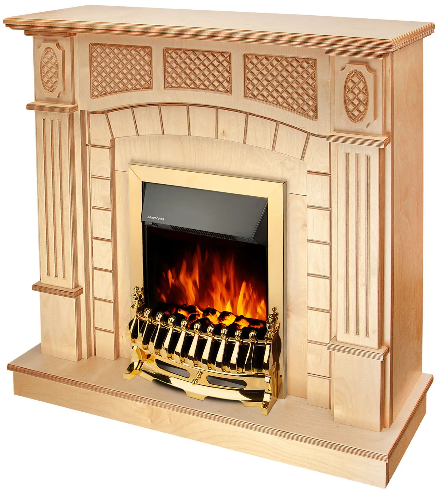 Semineu Art Flame Amsterdam wood & Galileo Gold (Beige) - 2