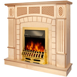 Semineu Art Flame Amsterdam wood & Galileo Gold (Beige) Thumb