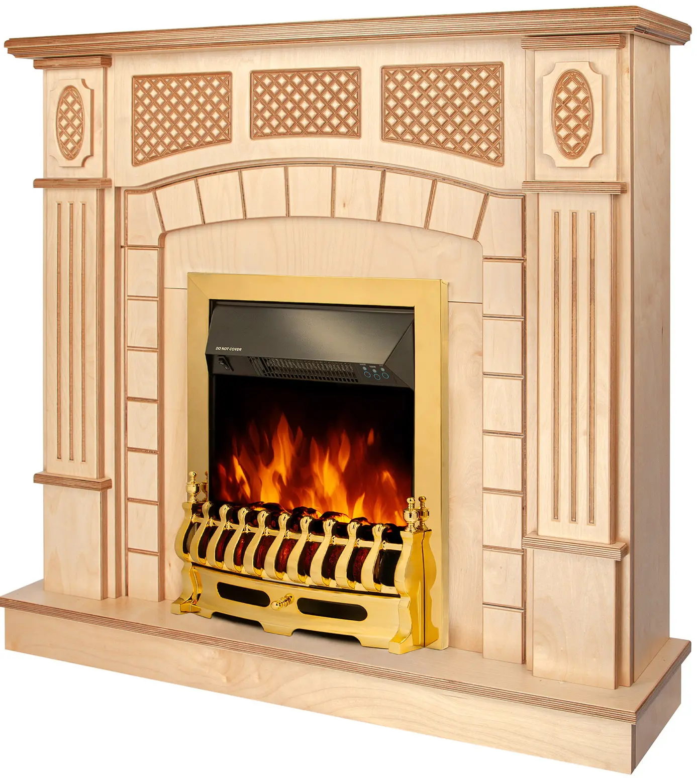 Semineu Art Flame Amsterdam wood & Galileo Gold (Beige) - 3