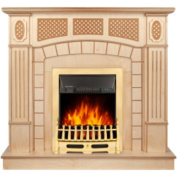 Semineu Art Flame Amsterdam wood & Galileo Gold (Beige)
