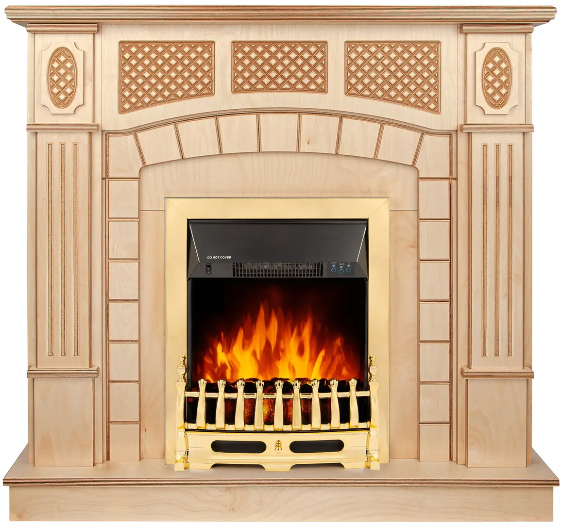 Semineu Art Flame Amsterdam wood & Galileo Gold (Beige)
