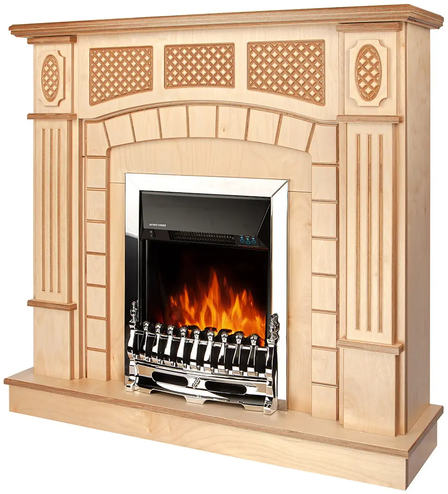 Semineu Art Flame Amsterdam wood & Galileo Silver (Beige) - 2