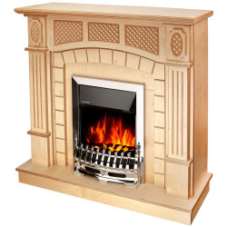 Semineu Art Flame Amsterdam wood & Galileo Silver (Beige) Thumb