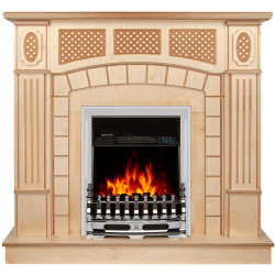 Semineu Art Flame Amsterdam wood & Galileo Silver (Beige)