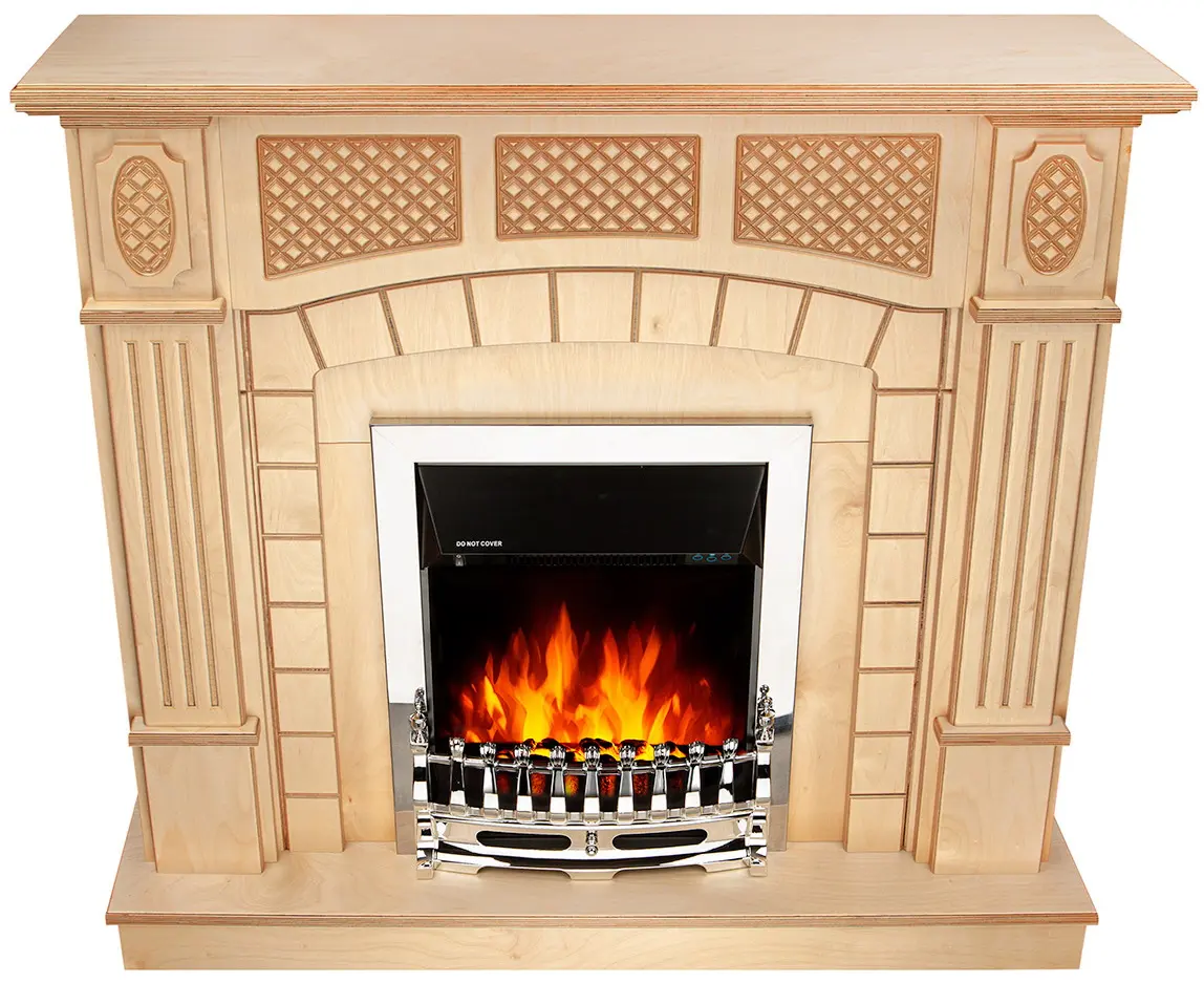 Semineu Art Flame Amsterdam wood & Galileo Silver (Beige) - 4