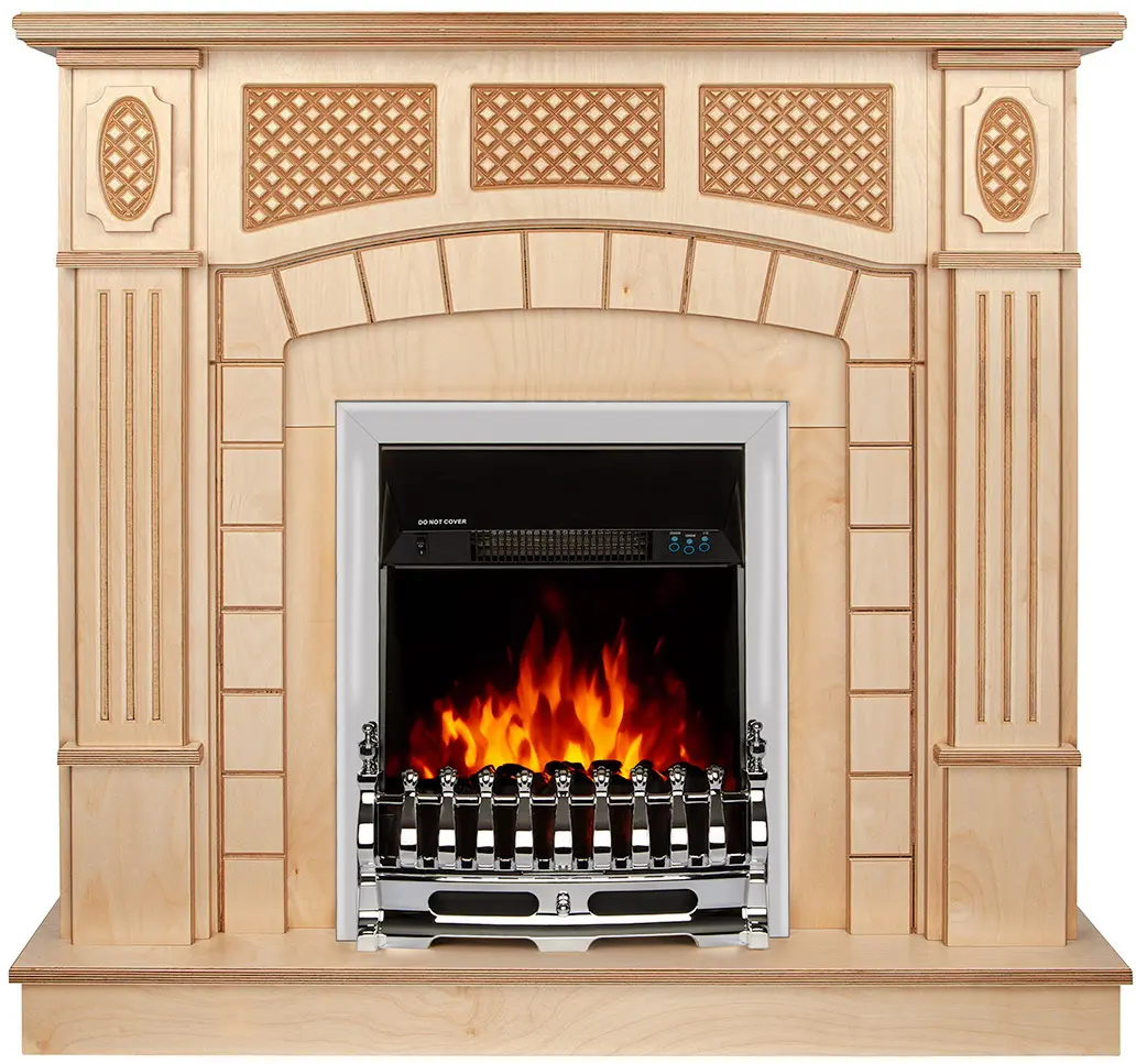 Semineu Art Flame Amsterdam wood & Galileo Silver (Beige)
