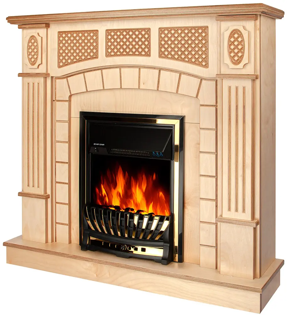 Каминокомплект Art Flame Amsterdam wood & Meridian (Beige) - 2