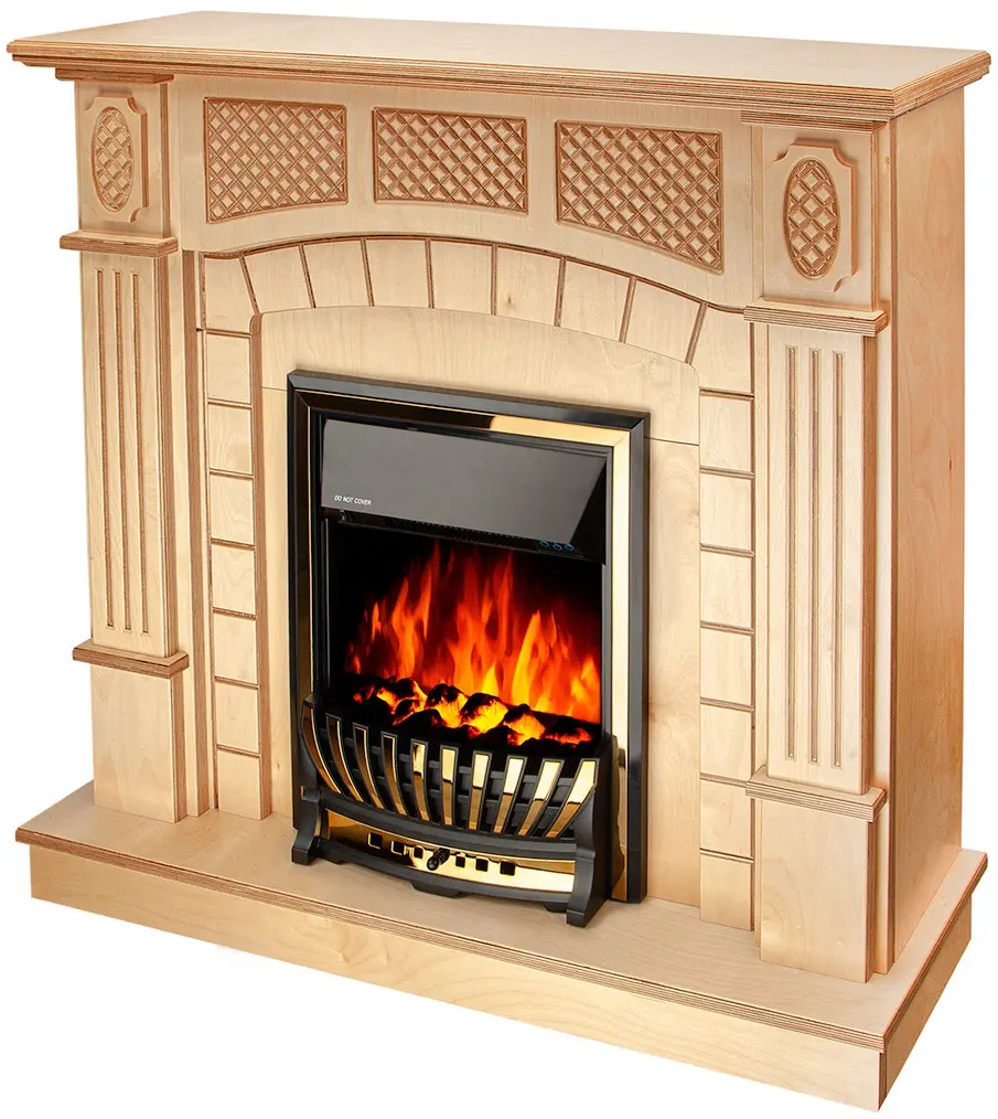 Каминокомплект Art Flame Amsterdam wood & Meridian (Beige) - 3