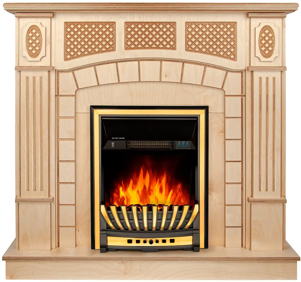 Каминокомплект Art Flame Amsterdam wood & Meridian (Beige)