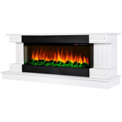 Semineu Art Flame Arizona mini & Dalas (White) Thumb