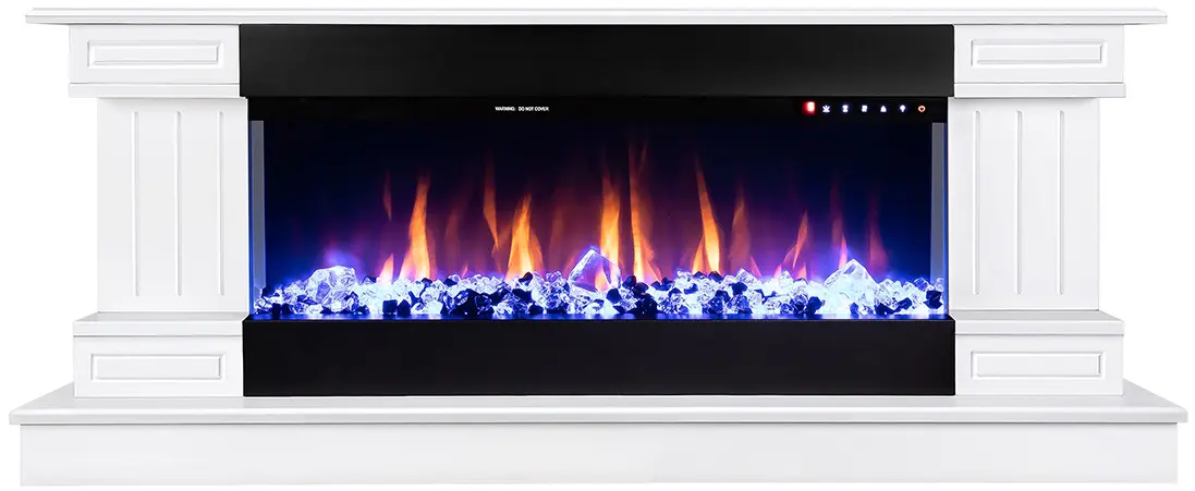 Semineu Art Flame Arizona mini & Dalas (White) - 3