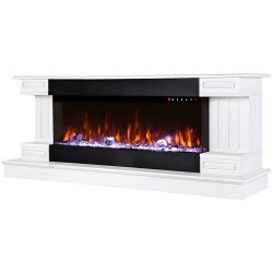 Semineu Art Flame Arizona mini & Dalas (White) Thumb