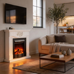 Каминокомплект Art Flame Auren & Corsica (White/Black) Thumb