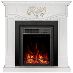 Semineu Art Flame Auren & Cris (White)