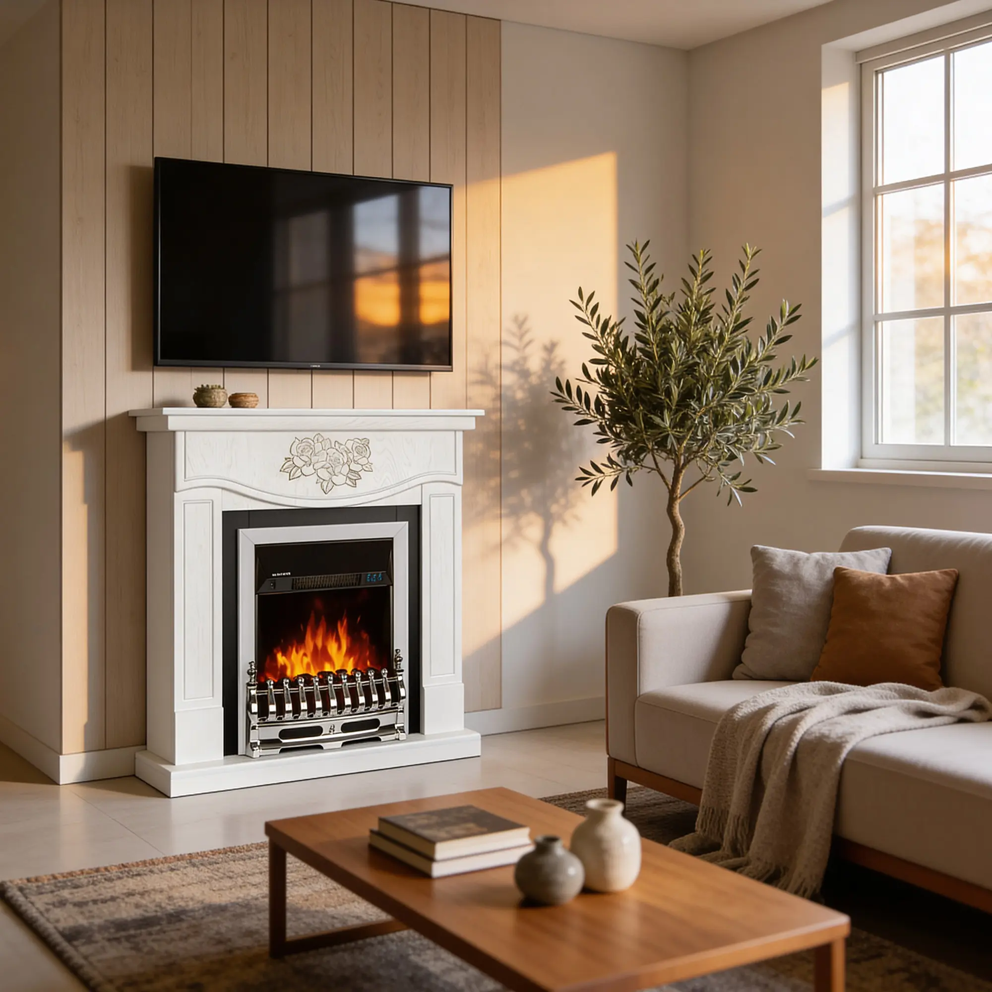 Semineu Art Flame Auren & Galileo Silver (White) - 6
