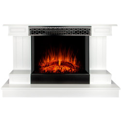 Semineu Art Flame Azona & Flamora (White)