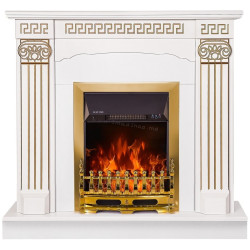 Semineu Art Flame Calisto & Galileo Gold (White)